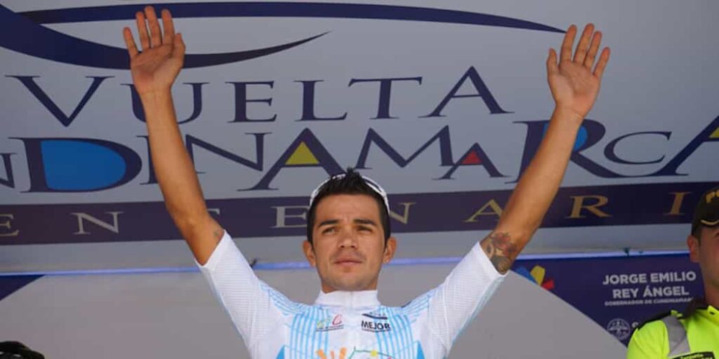 Fabian Duarte, ciclista ganador en la vuelta por Cundinamarca represtentando al municipio de facatativa.