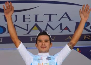 Fabian Duarte, ciclista ganador en la vuelta por Cundinamarca represtentando al municipio de facatativa.