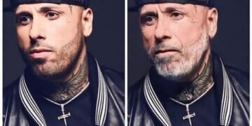 Fotografía de Nicky Jam en instagram viendose viejo con la aplicación FaceApp