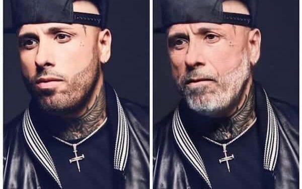 Fotografía de Nicky Jam en instagram viendose viejo con la aplicación FaceApp