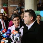 Nuevo gobernador Nicolas garcía y claudia López alcaldesa de Bogotá.