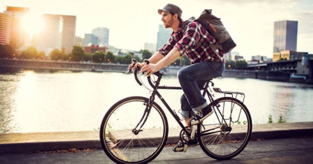 Bicicleta en la vía