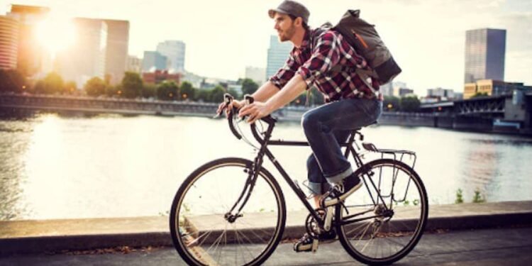 Bicicleta en la vía