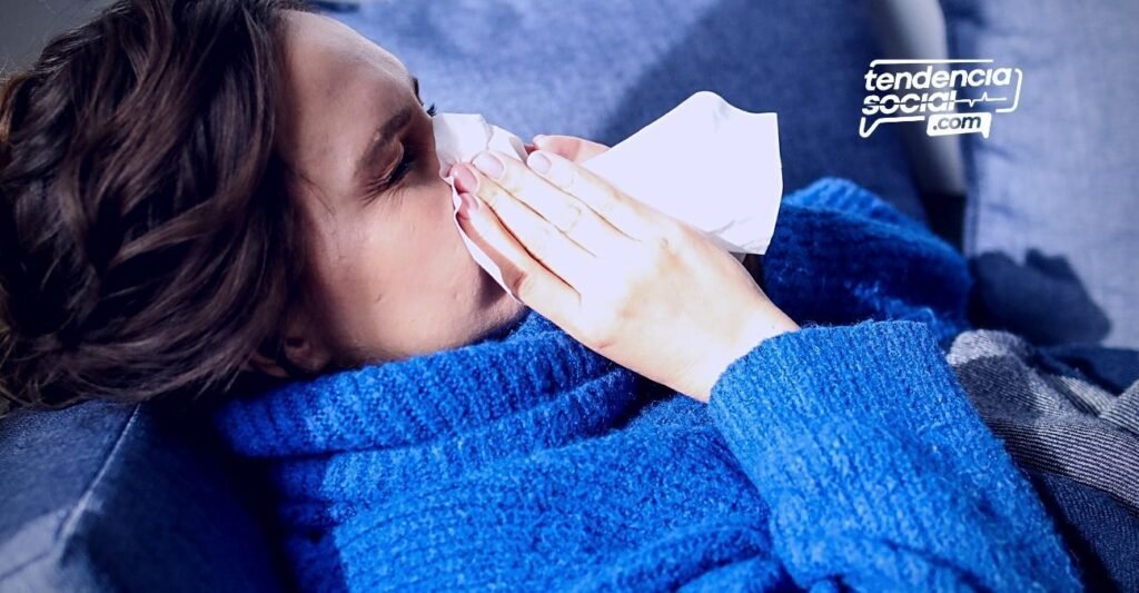 Una mujer con síntomas del coronavirus