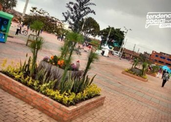 Así cambió el parque principal de Soacha