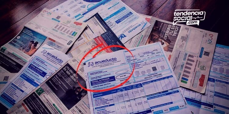 Recibos y facturas de servicios públicos en Soacha.