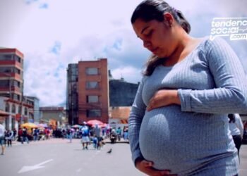 Mujer embarazada en el municipio de Soacha