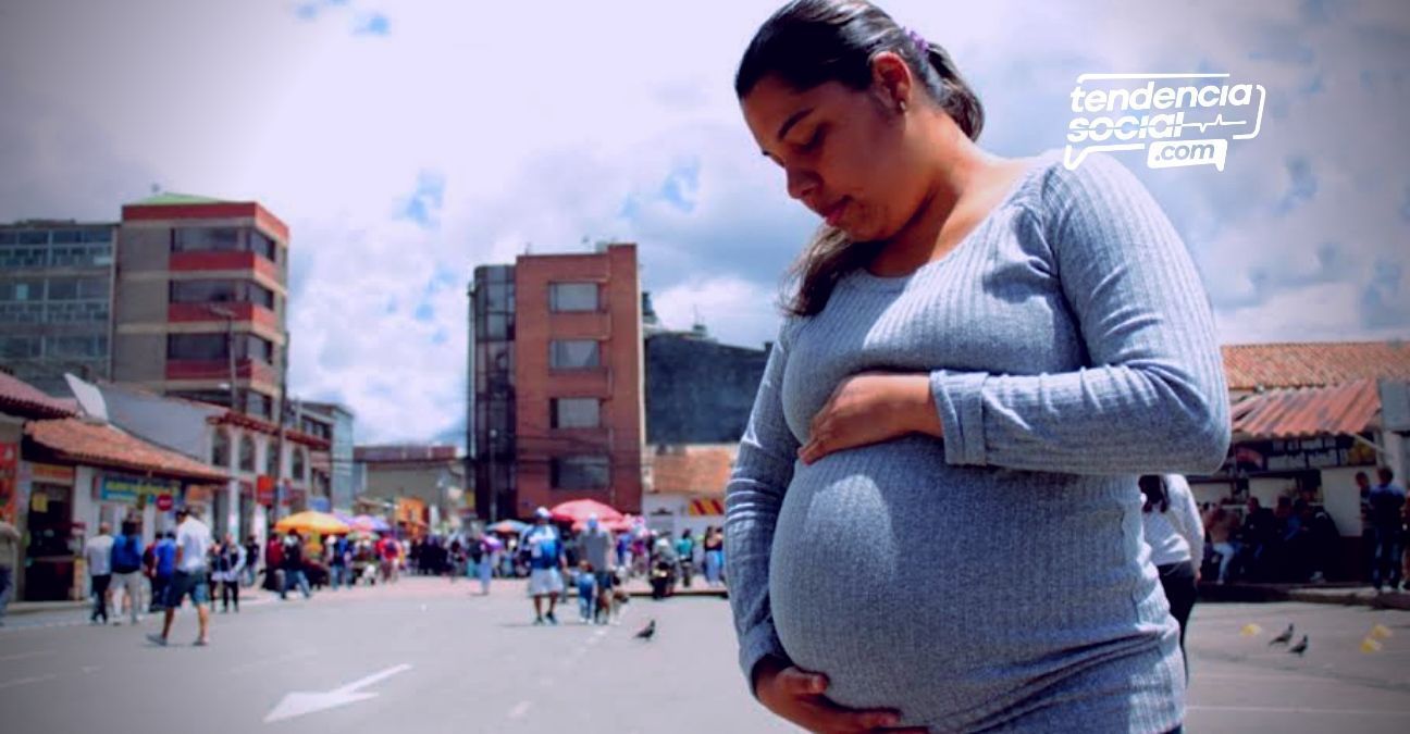 Mujer embarazada en el municipio de Soacha