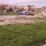 Pareja se burlo del Código de la Policía y así los graban emulando un acto sexual en el campo de los locos en Soacha. ¡Qué descaro!