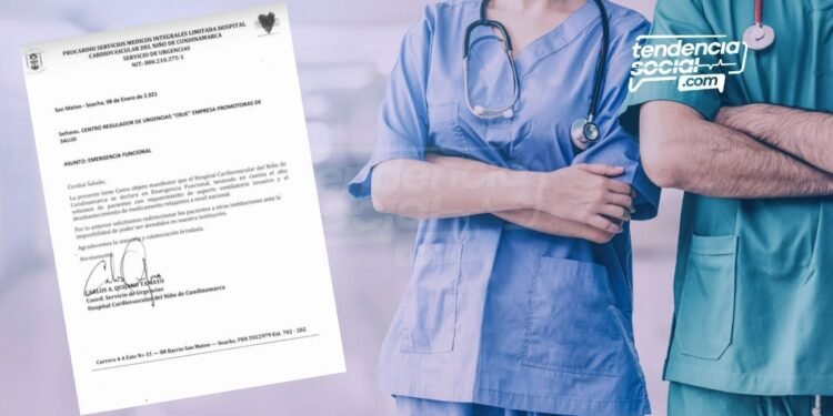 Hospital Cardiovascular, se declaró en emergencia en Soacha, alta cifra de pacientes de Covid-19, harán traslados por la ocupación de UCI.