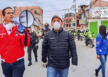 Alcaldía de Soacha, vigilancia 22 de marzo Policía y Ejercito en las comunas.