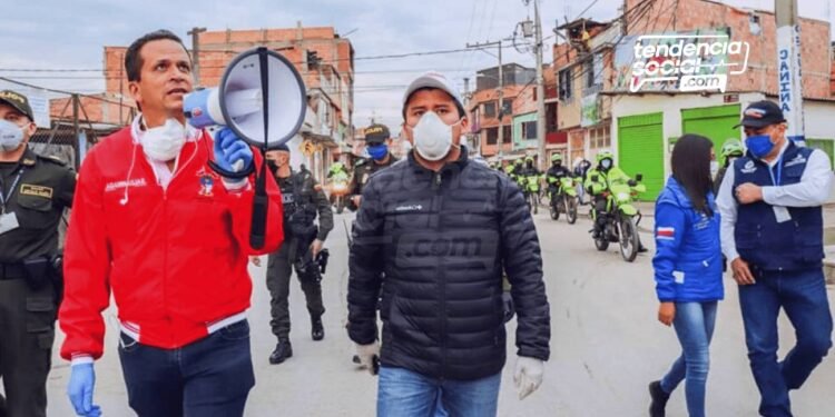 Alcaldía de Soacha, vigilancia 22 de marzo Policía y Ejercito en las comunas.