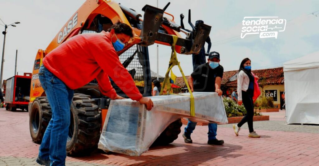 Así luce el parque de Soacha con nuevas sillas para compartir en familia