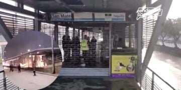 No habrá servicio Transmilenio en San Mateo tras incendio