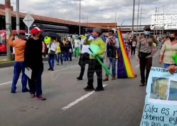 Rotan información de la hora y encuentro del paro en Soacha 12 de mayo