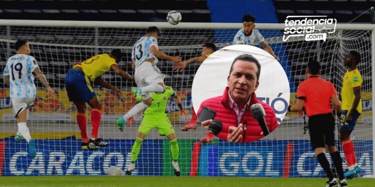 ¿Dió papaya? Polémica porque el alcalde fue al partido de Colombia y así respondió