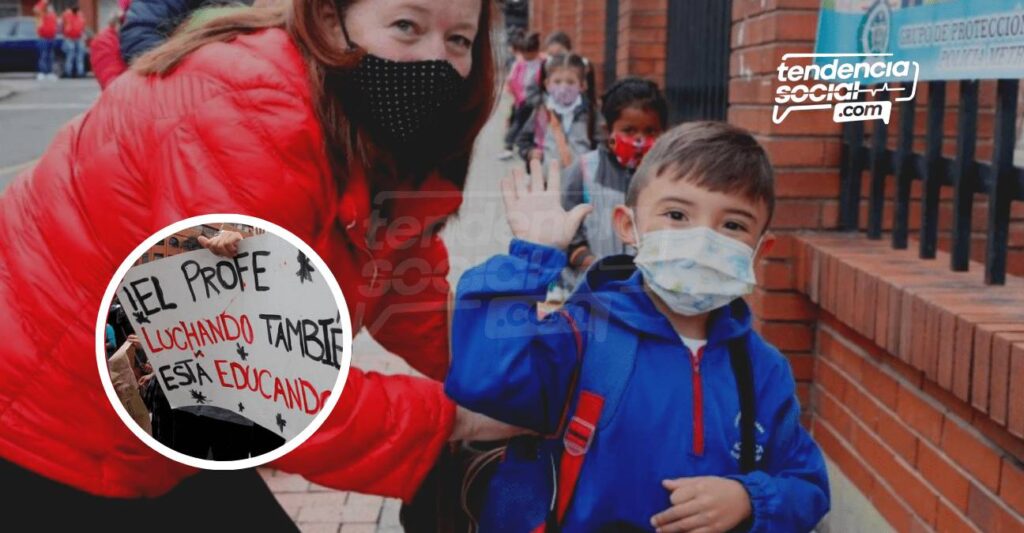 Por regreso a clases presenciales inician las marchas de maestros este 8 de julio