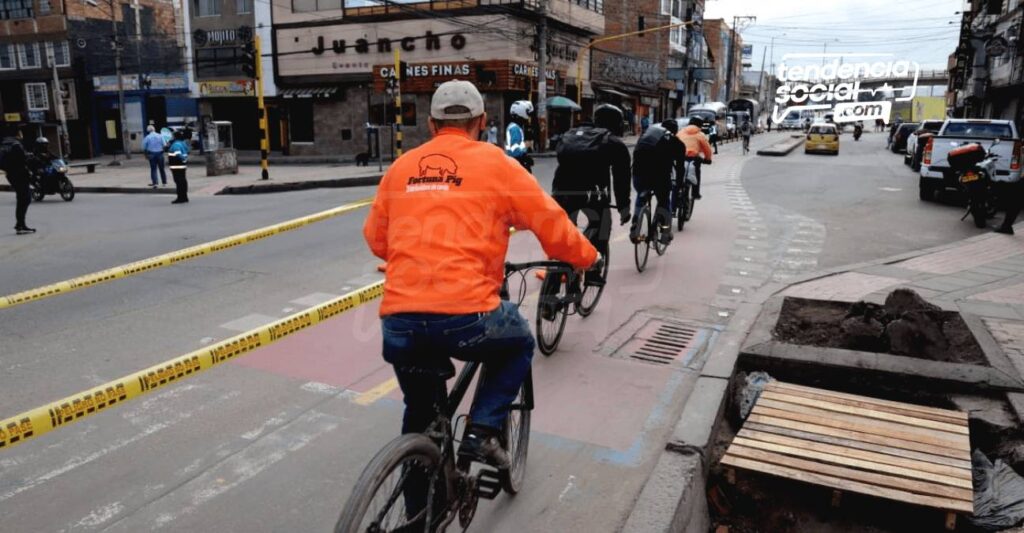 Con frase popular del (Jo, primo) en Soacha buscan que ciclistas no se accidenten