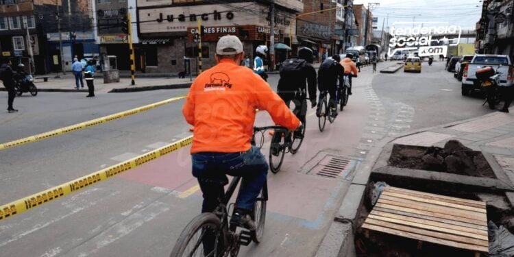 Con frase popular del (Jo, primo) en Soacha buscan que ciclistas no se accidenten