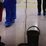 Tremendos huecos en el techo del Hospital Yanguas en Soacha, que la lluvia no perdonó