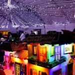 [Fotos] Así se ve el alumbrado y el pesebre en el pasaje comercial en San Mateo