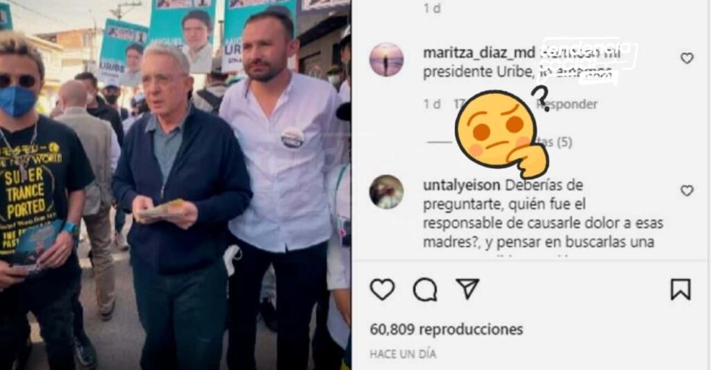 ¿Muy falso o muy positivo? Así llegó Uribe a Soacha haciendo campaña ¿Cómo lo recibieron?