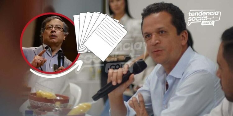 Alcalde de Soacha, Saldarriaga le entrega al gobierno de Petro 7 proyectos para que puedan ser aprobados, entre ellos el Cazucable./ Fotos: Redes sociales/ composición: TendenciaSocial.com