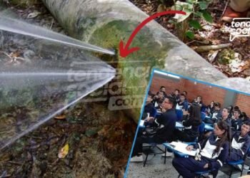 Así arreglaron el tubo del agua dañado en Soacha, y ¡vuelven los chicos a clases!