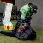 ¡Cuidado! Así están robando los niños en Soacha, Policías en la nuca de los delincuentes