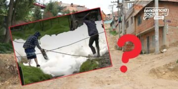 Aparece enorme espuma en calles de Soacha ¿por qué se da este fenómeno? te explicamos