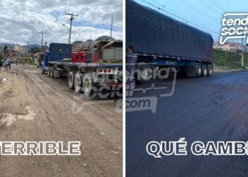 Fiesta en la vía perimetral de la comuna 6 en Soacha por fin la arreglaron ¿La queja funcionó?