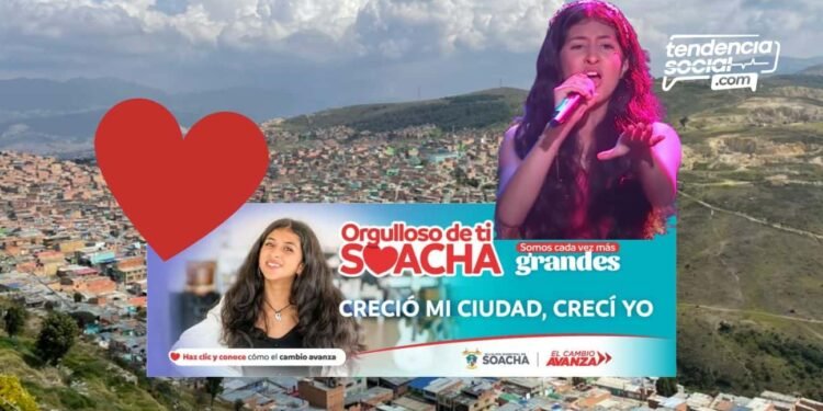 Niña de la Voz kids que defendió a Soacha es la nueva imagen y hasta sacó canción del municipio