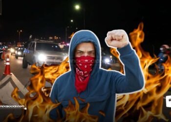 Nuevo ataque: Disturbios Autopista Sur en Soacha, jóvenes encapuchados se tomaron la vía