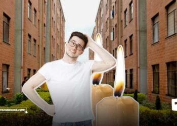 Persona sorprendida por el corte de luz en Soacha este 2023 31 de mayo en las comunas dos y cinco.