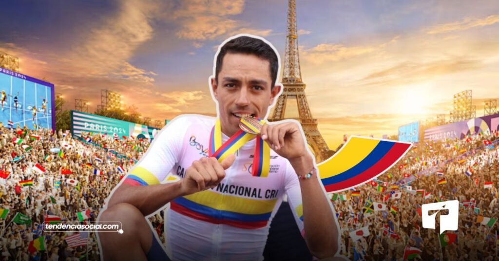 Daniel Martínez en los Juegos Olímpicos en París 2024.