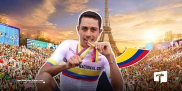 Daniel Martínez en los Juegos Olímpicos en París 2024.