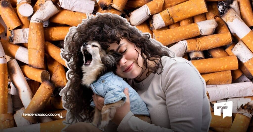 Las colillas del cigarrillo afectan las mascotas y el agua.