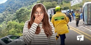 Bus se volcó en Mosquera y La Mesa Cundinamarca con estudiantes.