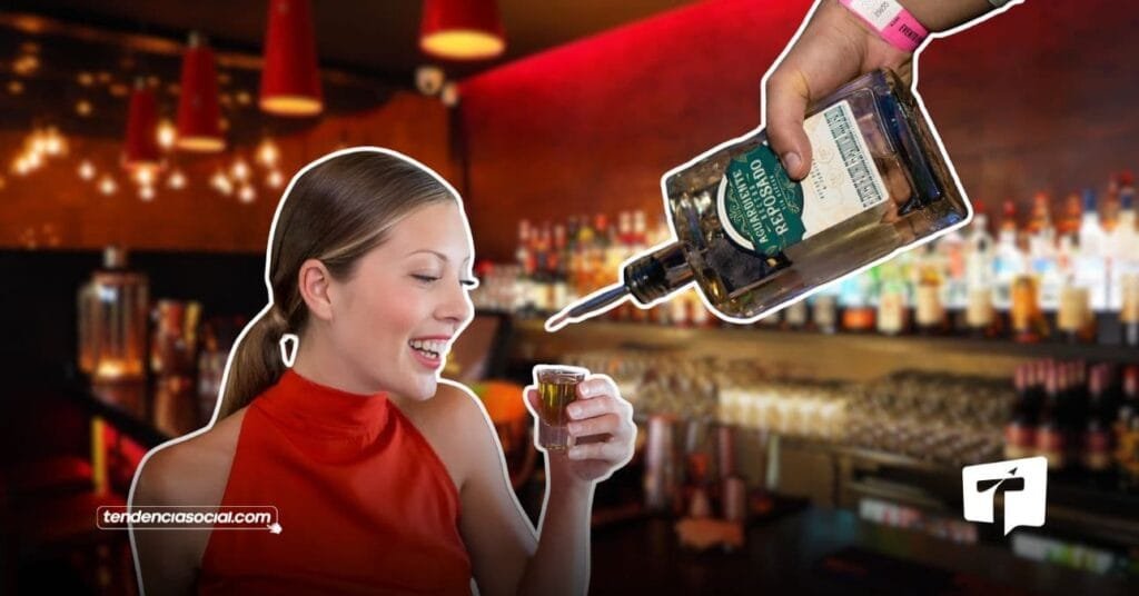 Botella del nuevo Aguardiente Néctar Reposado, sabor premium con un toque de jengibre, anís y limón.