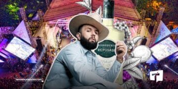 Aguardiente Néctar apoya a Carin León cantante mexicano.