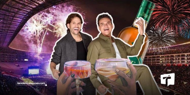 Silvestre y Juancho de la Espriella en Bogotá de concierto en el Campín.