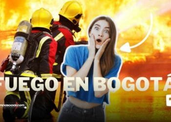 Incendio fábrica en Bogotá, patio bonito.