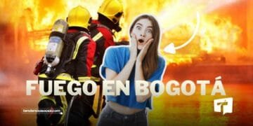 Incendio fábrica en Bogotá, patio bonito.