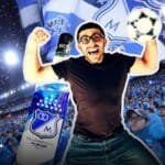 Nueva botella Néctar con el escudo de Millonarios FC.