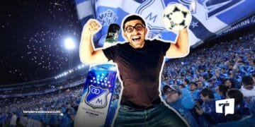 Nueva botella Néctar con el escudo de Millonarios FC.