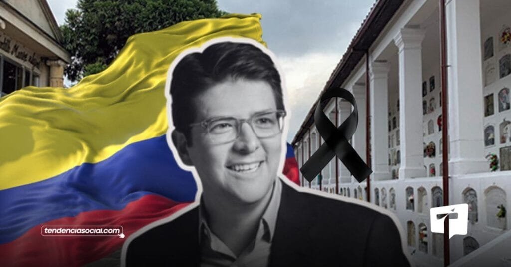 Entierro de Miguel Uribe Turbay en Bogotá.