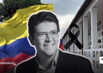 Entierro de Miguel Uribe Turbay en Bogotá.