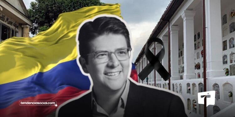 Entierro de Miguel Uribe Turbay en Bogotá.