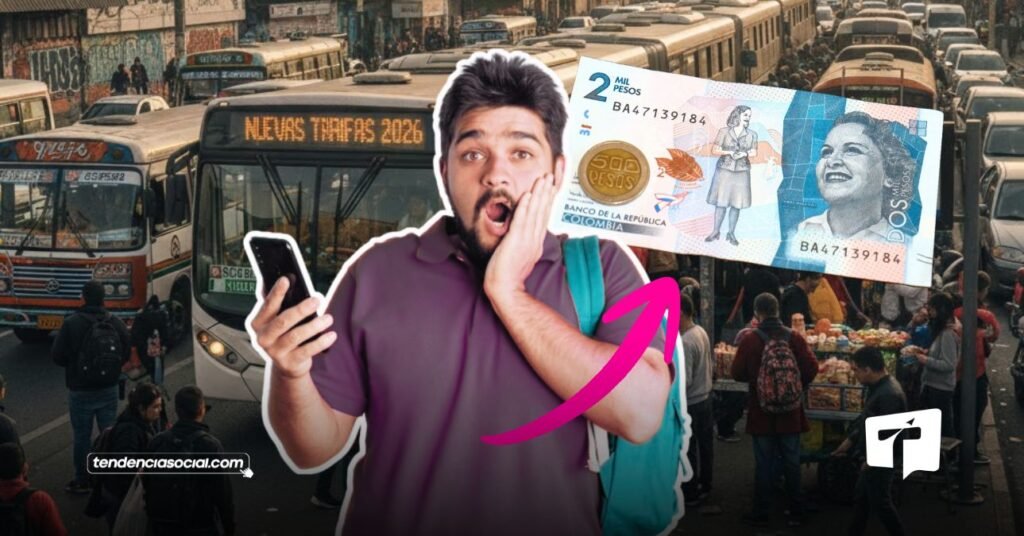 Nuevas tarifas de transporte para el 2026.