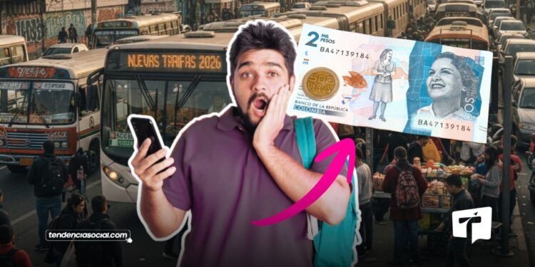 Nuevas tarifas de transporte para el 2026.